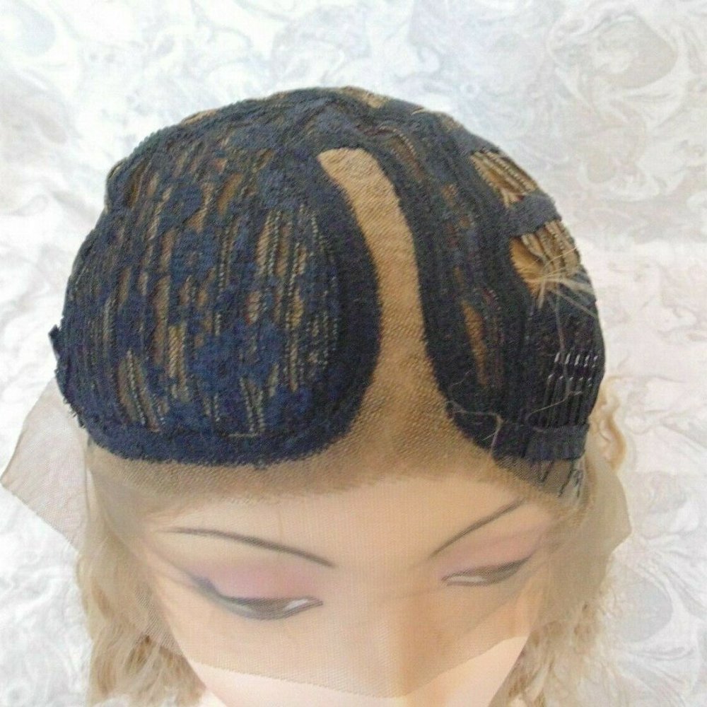 Lace Front, 3.5" Part, Dk Blonde Long Wavy Wig - Picture 5 of 13